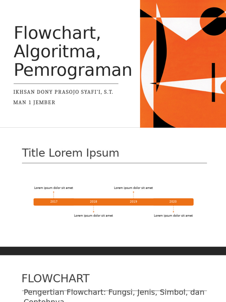Flowchart, Algoritma, Pemrograman | PDF