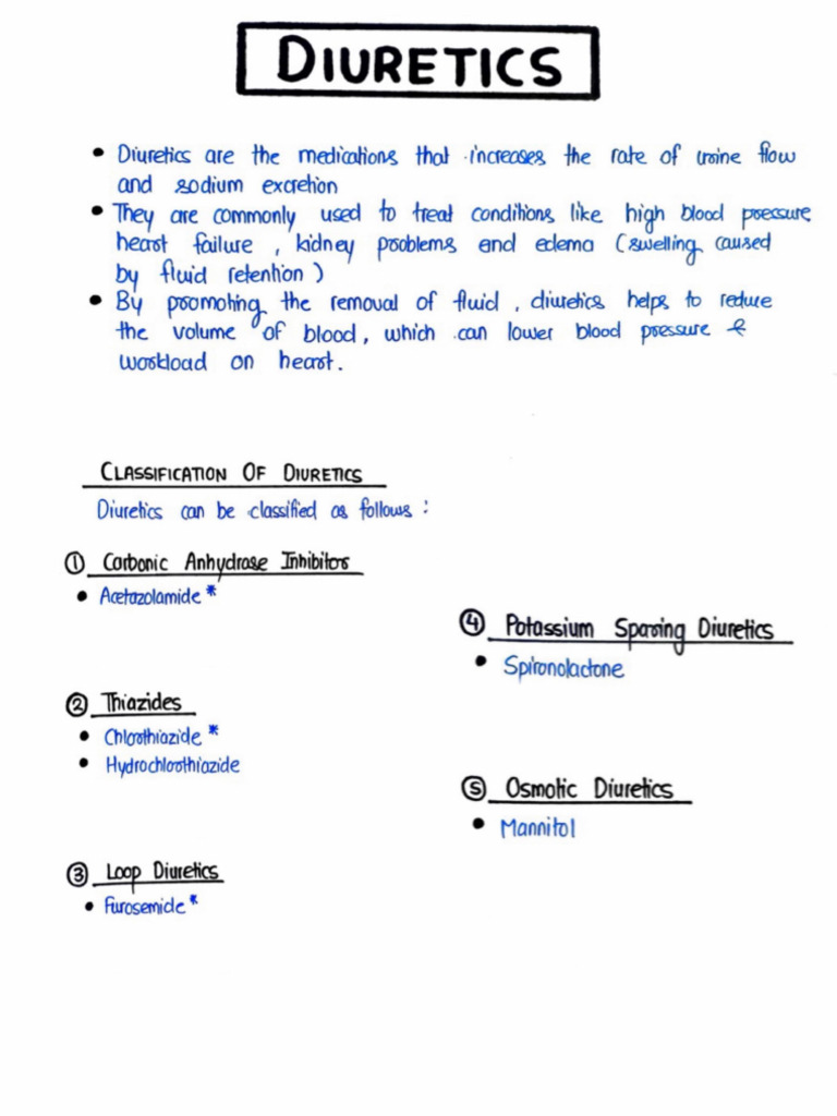 Diuretics S | PDF