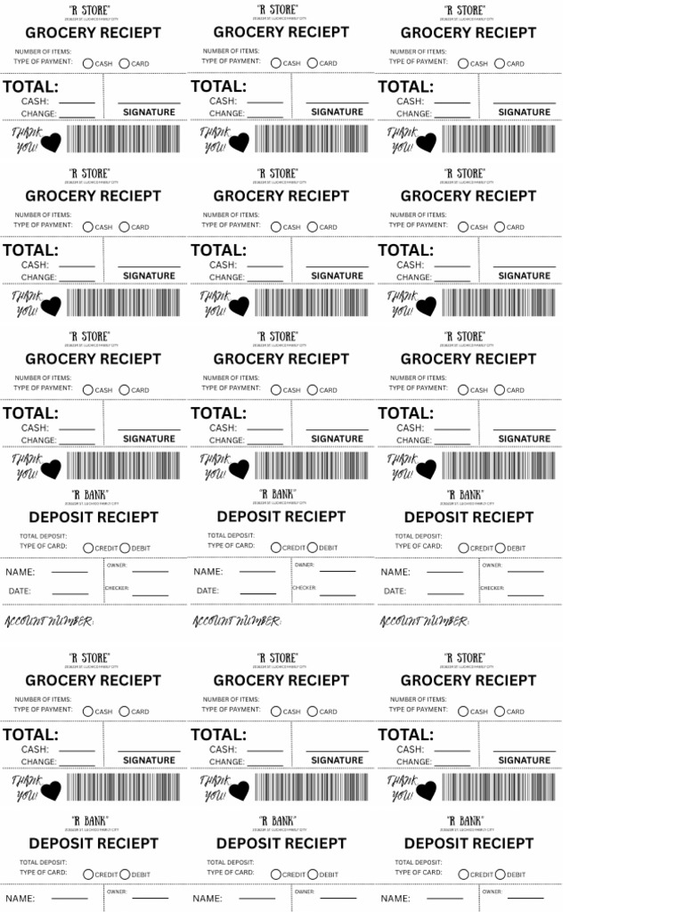 Grocery Reciept | PDF