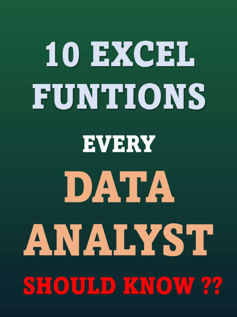 10 Excel Function | PDF