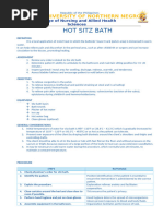 Sitz Bath Setup and Cleaning Guide | PDF | Bathing | Hygiene