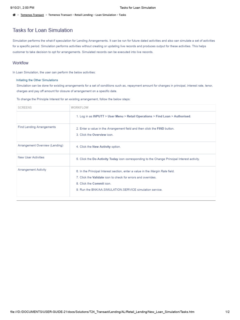 18tasks For Loan Simulation | PDF | Loans