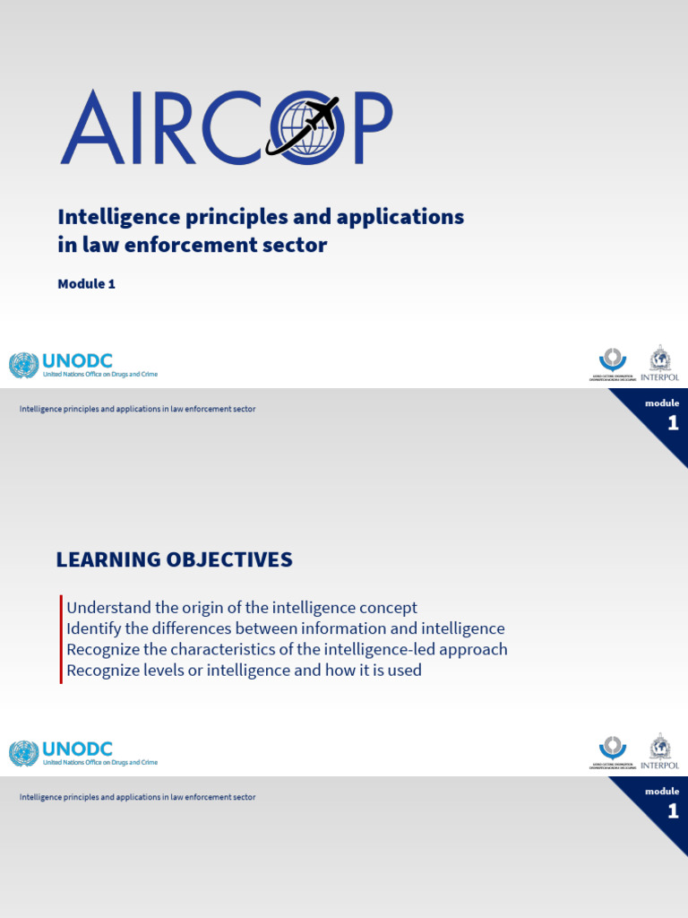 Intelligence principles and applications in LE sector | PDF ...
