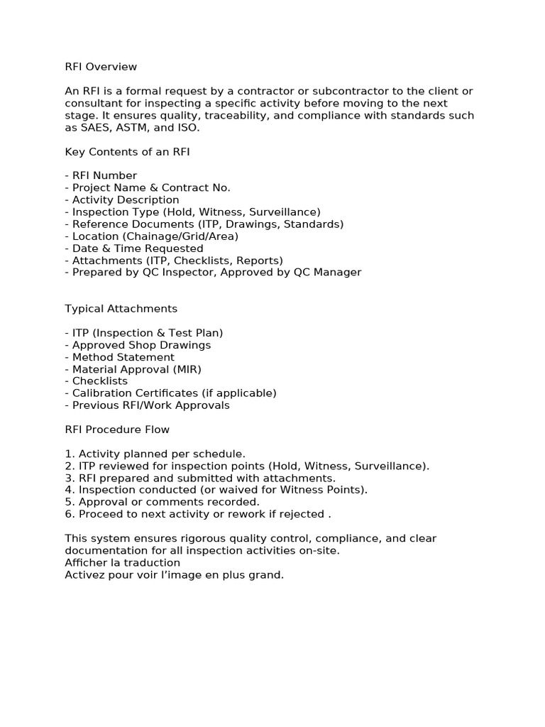 RFI Overview | PDF