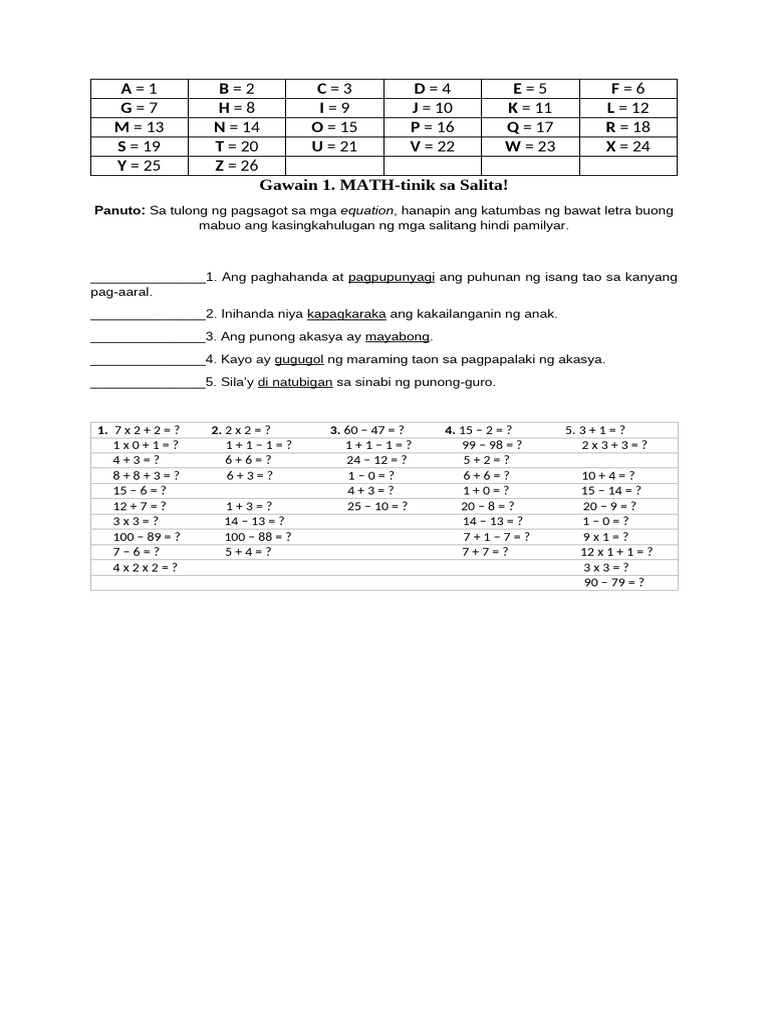 Mathtinik SCNHS | PDF