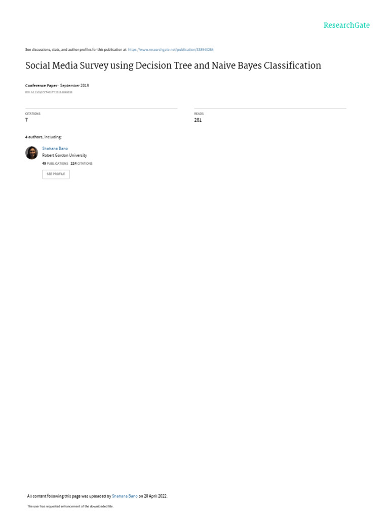 SocialMedia (1) | PDF | Statistics | Statistical Classification
