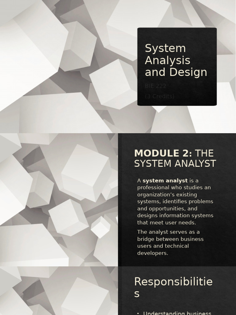 002 System Analysis and Design | PDF