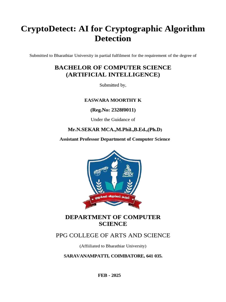 Crypto Detect | PDF | Machine Learning | Receiver Operating Characteristic