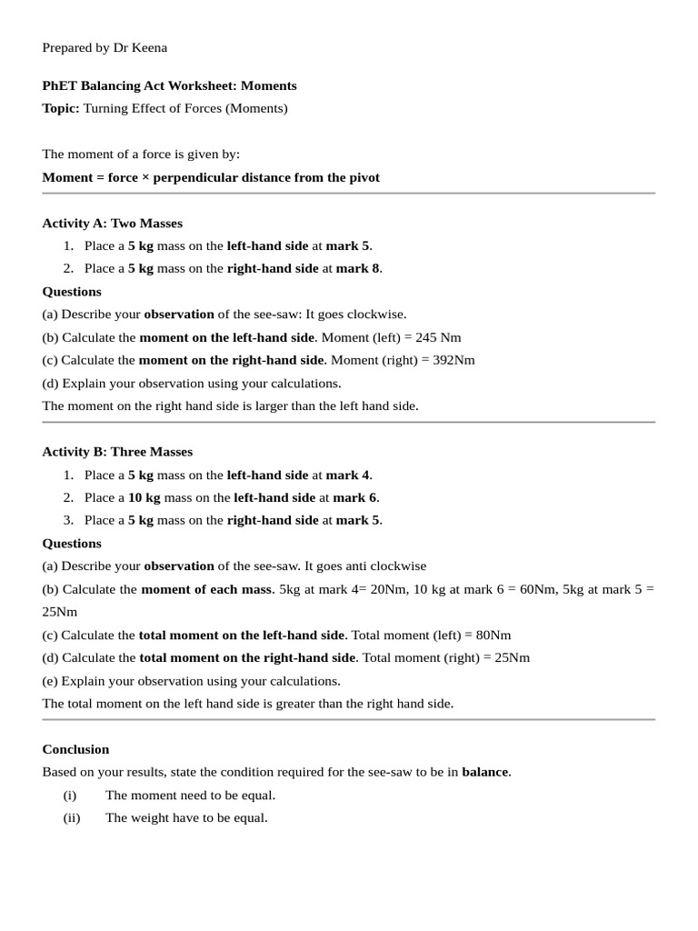 Chapter 4 Simulation Worksheet | PDF