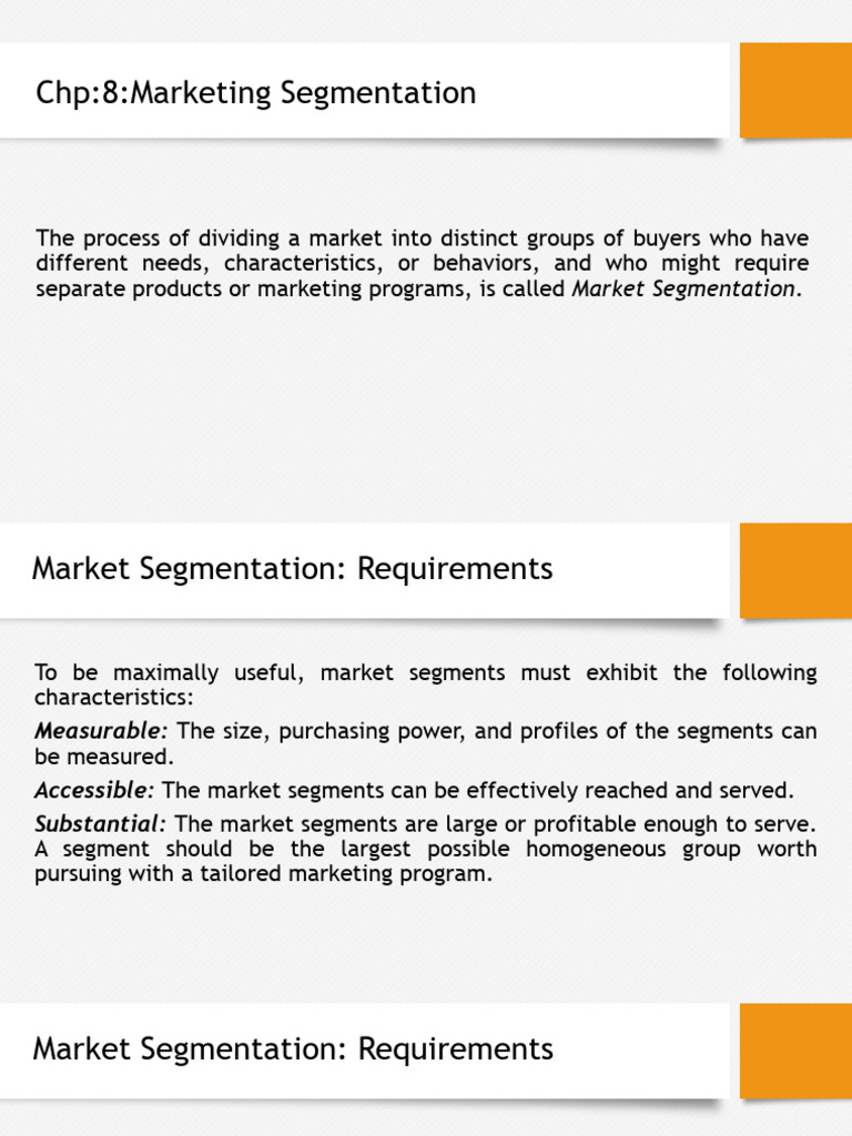 4.identifying Market Segments and Targets | PDF | Market Segmentation ...