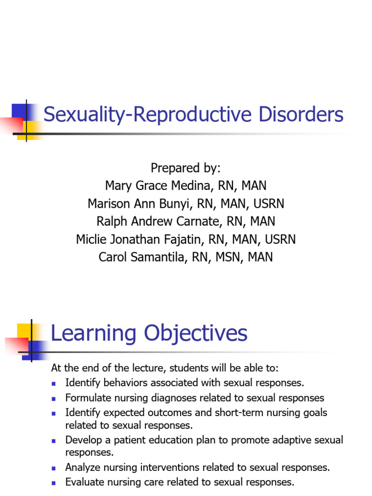 Topic 13 - Sexuality Metabolic Disorder | PDF | Sexual Dysfunction ...