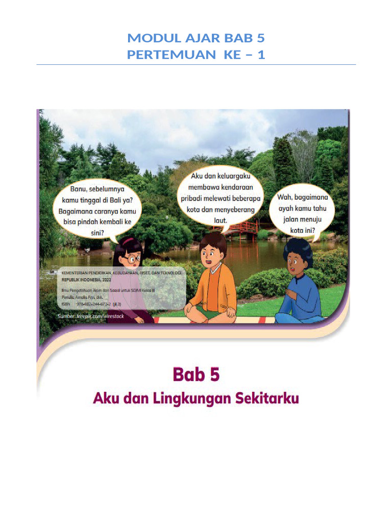 BAB 5 - Pekan Ke 1 ILMU PENGETAHUAN ALAM DAN SOSIAL | PDF