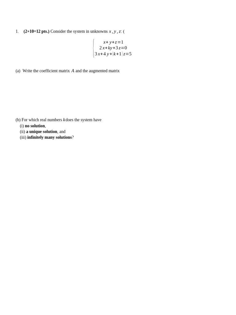 Mock Exam Image Kernel Span | PDF | Mathematical Relations ...