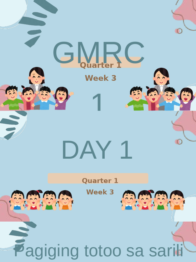GMRC Quarter 1 Week 3 | PDF