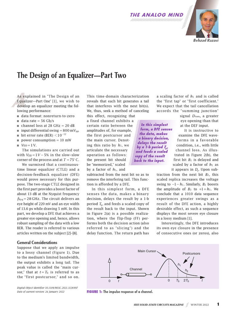 7.winter 2022 - The Design of An Equalizer - Part Two | PDF ...