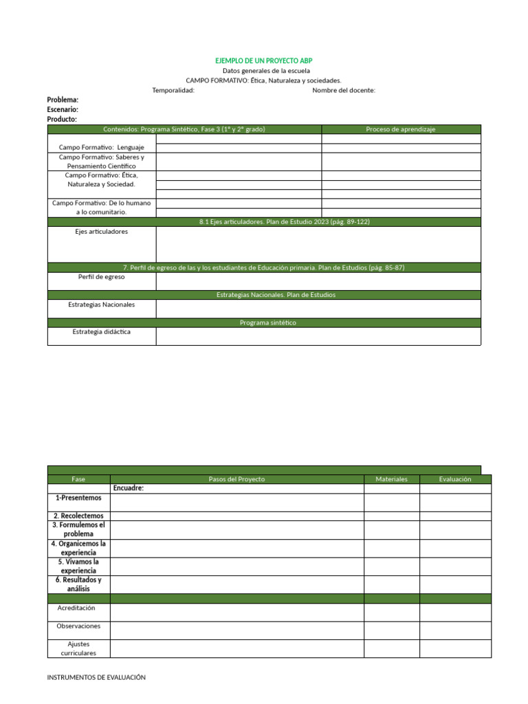 5-Formato Proyecto Abp | PDF
