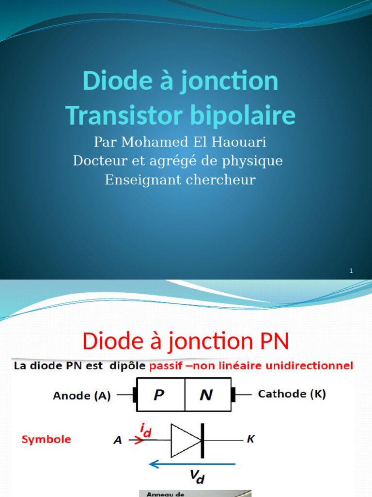 Diode À Jonction Transistor CRMEF | PDF