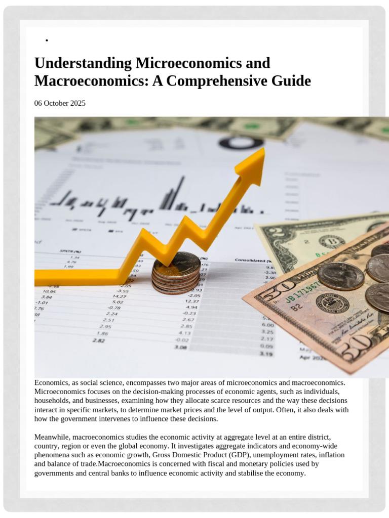 Micrrro Vs Macro Economics | PDF | Macroeconomics | Microeconomics