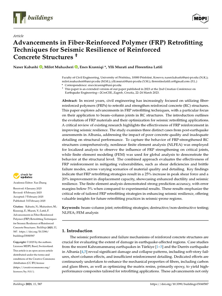 Advancements in Fiber-Reinforc | PDF | Fibre Reinforced Plastic ...