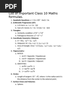 50 Essential Basic Math Formulas | PDF
