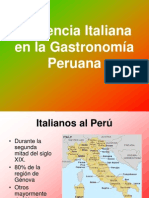 Influencia Italiana en la Gastronomía Peruana