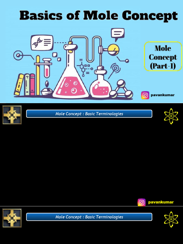 Mole Concept One Shot | PDF | Chemical Compounds | Molecules