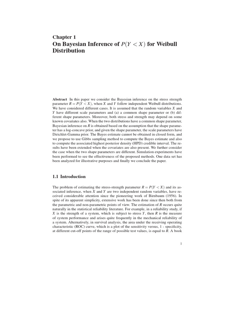 Bayesian Inference For Weibull Distrution | PDF | Probability Density ...