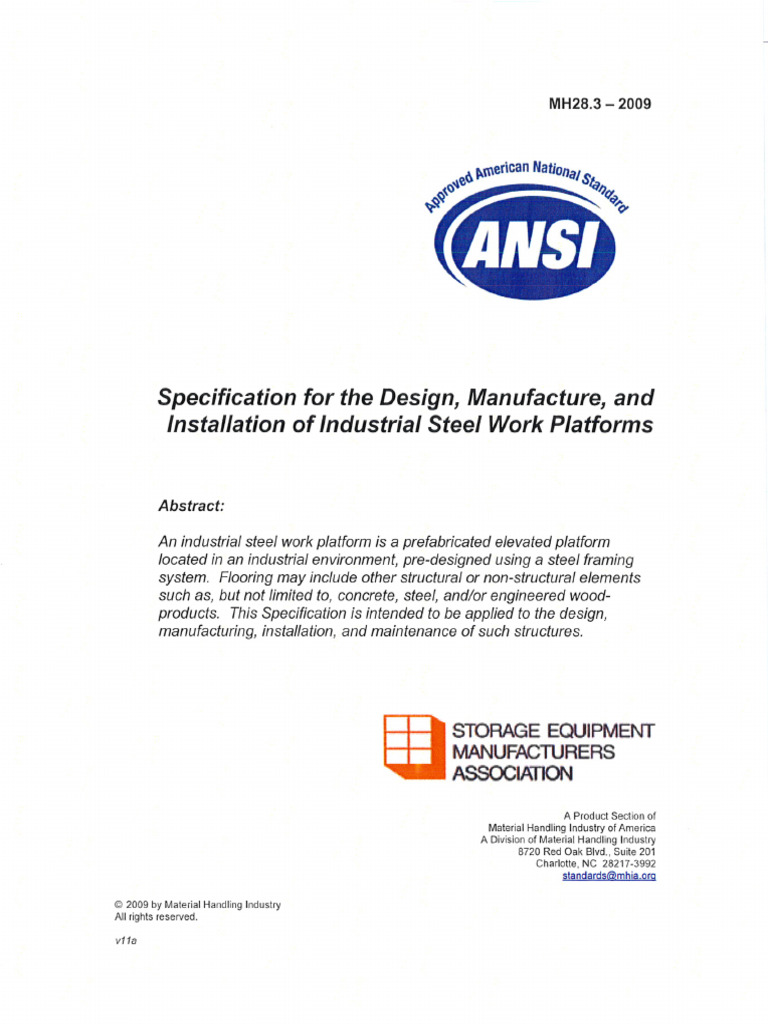 MH28.3 - 2009 Specification For The Design Manufacture and Installation ...