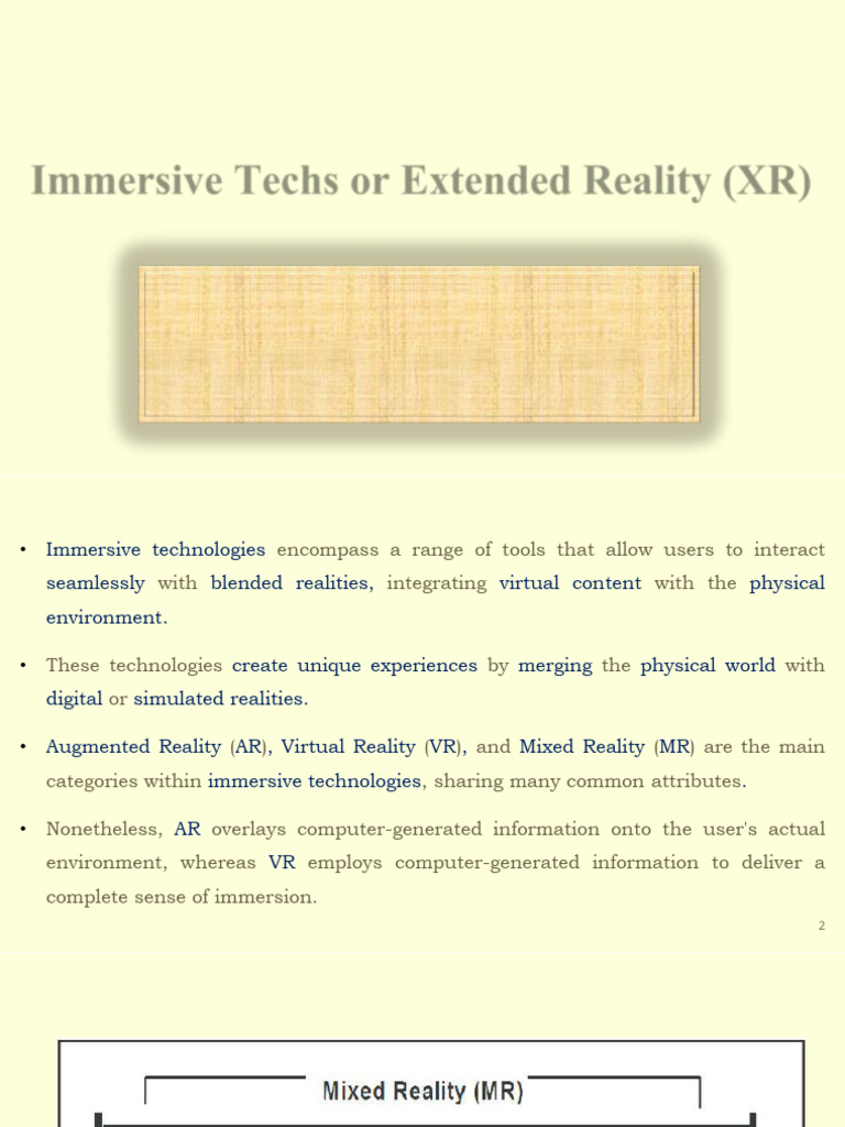 Chapter 5 - Immersive Techs - AR, VR, and MR | PDF | Augmented Reality ...