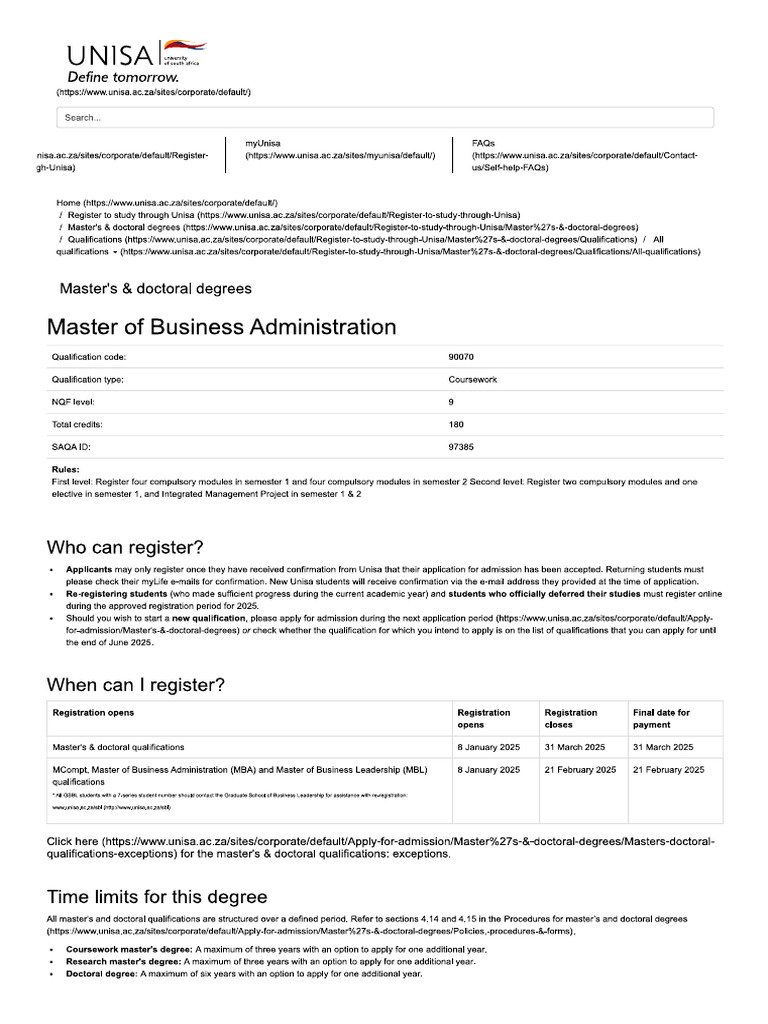 MBA Modules | PDF