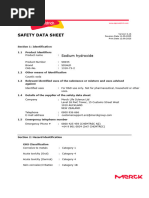 Sodium Hydroxide Safety Data Sheet | PDF | Dangerous Goods | Chemistry