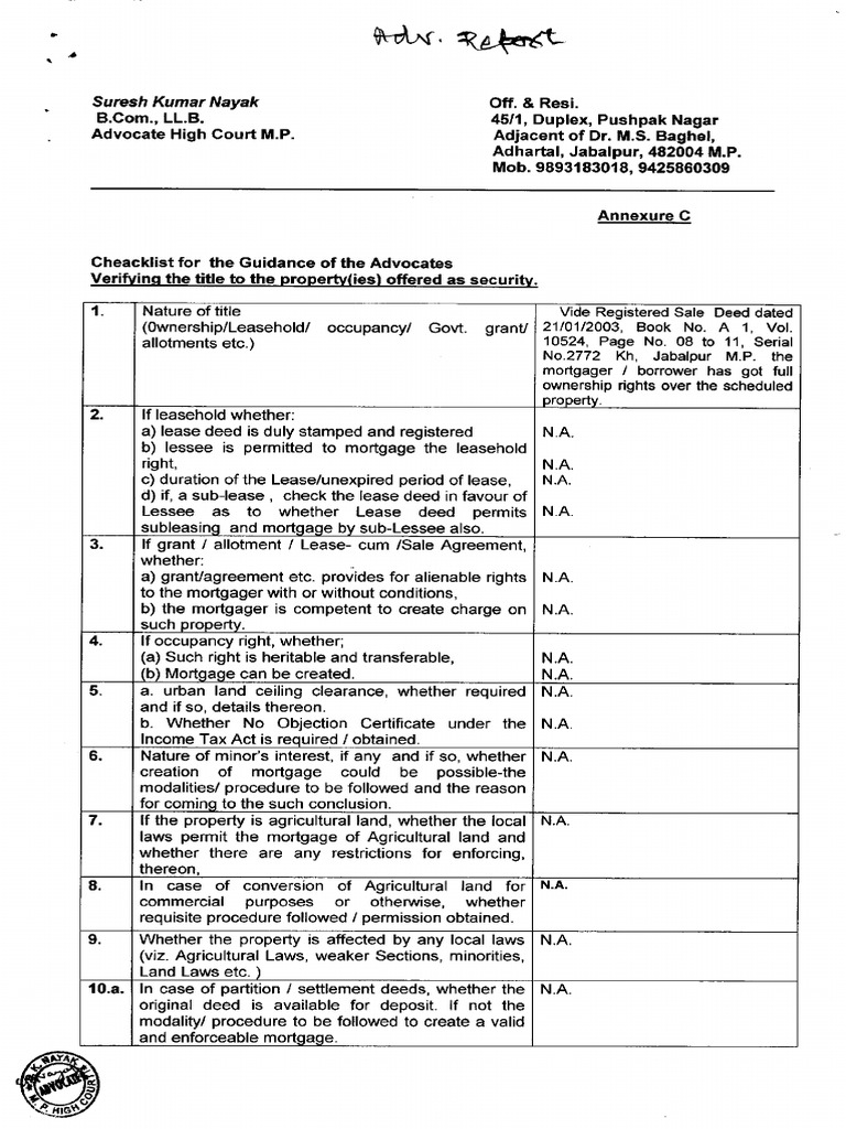 Advocate Report | PDF