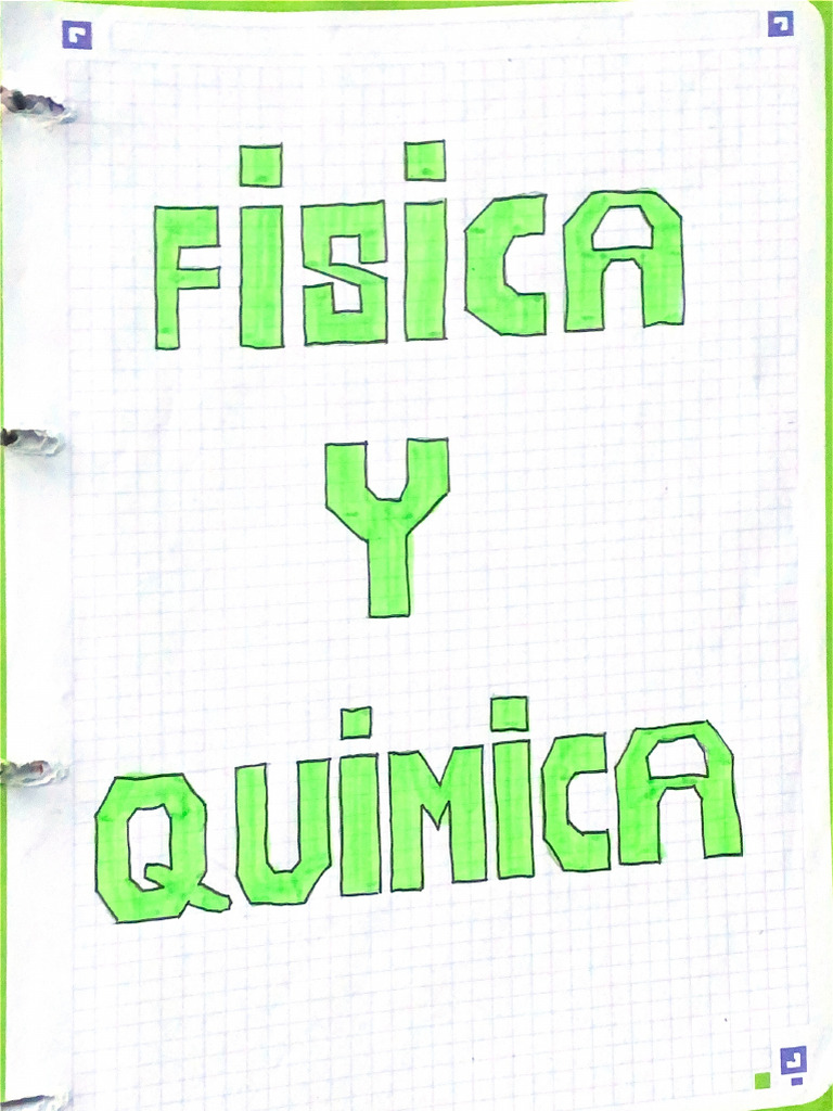 Cuaderno Fyq | PDF