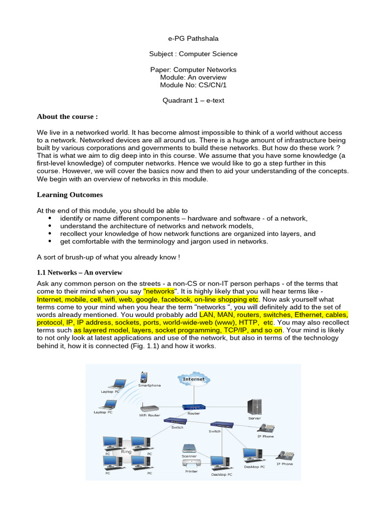 CN Overview | PDF | Transmission Medium | Computer Network