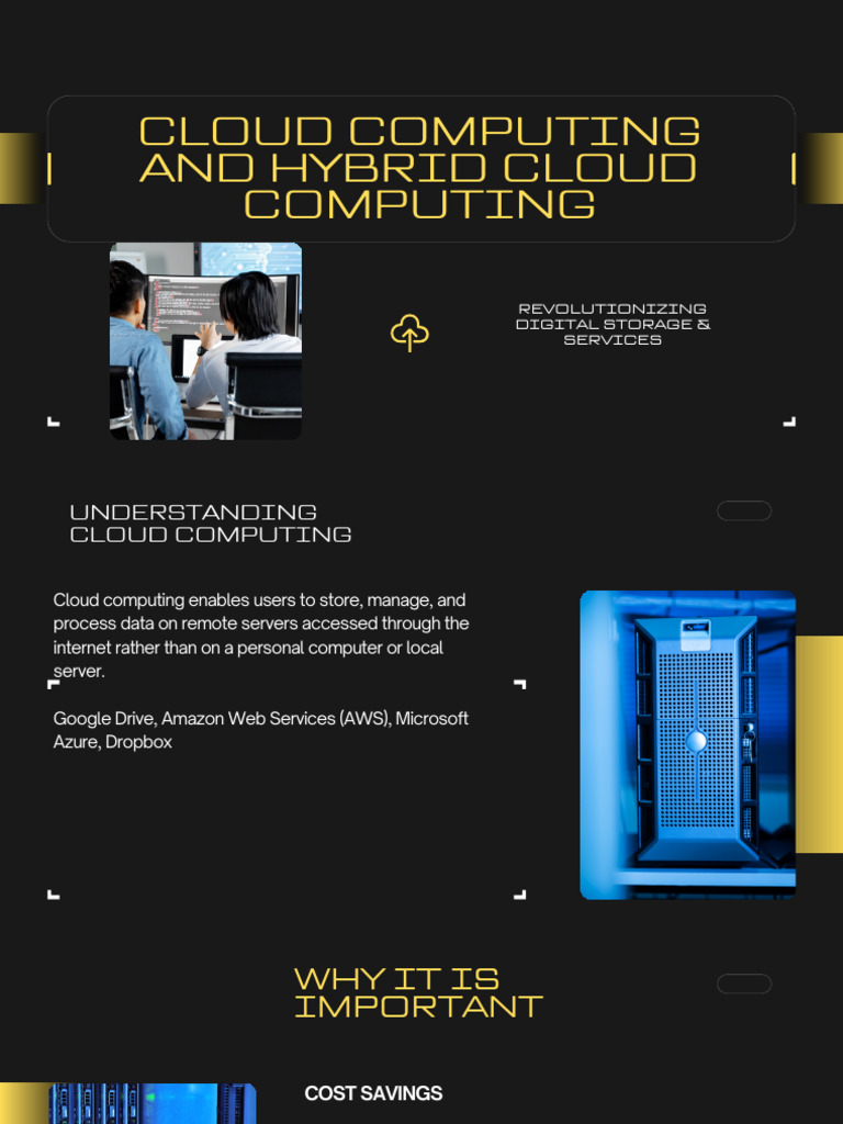Yellow and Black Futuristic Cloud Computing Presentation | PDF