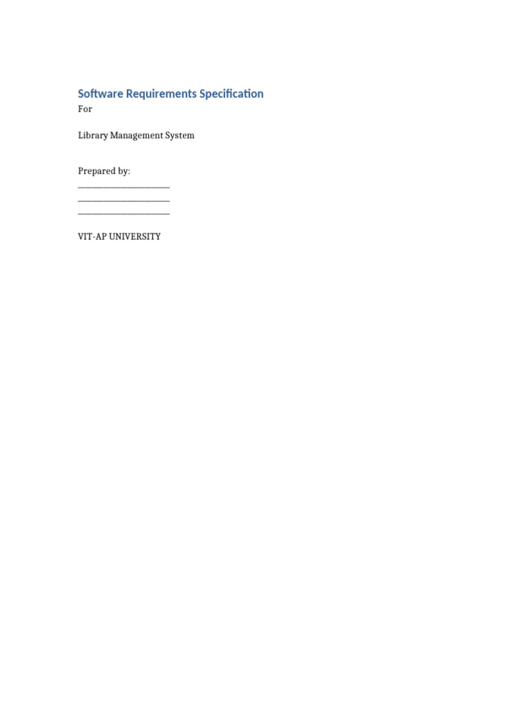 Library Management System SRS Review1 Detailed | PDF | User (Computing ...