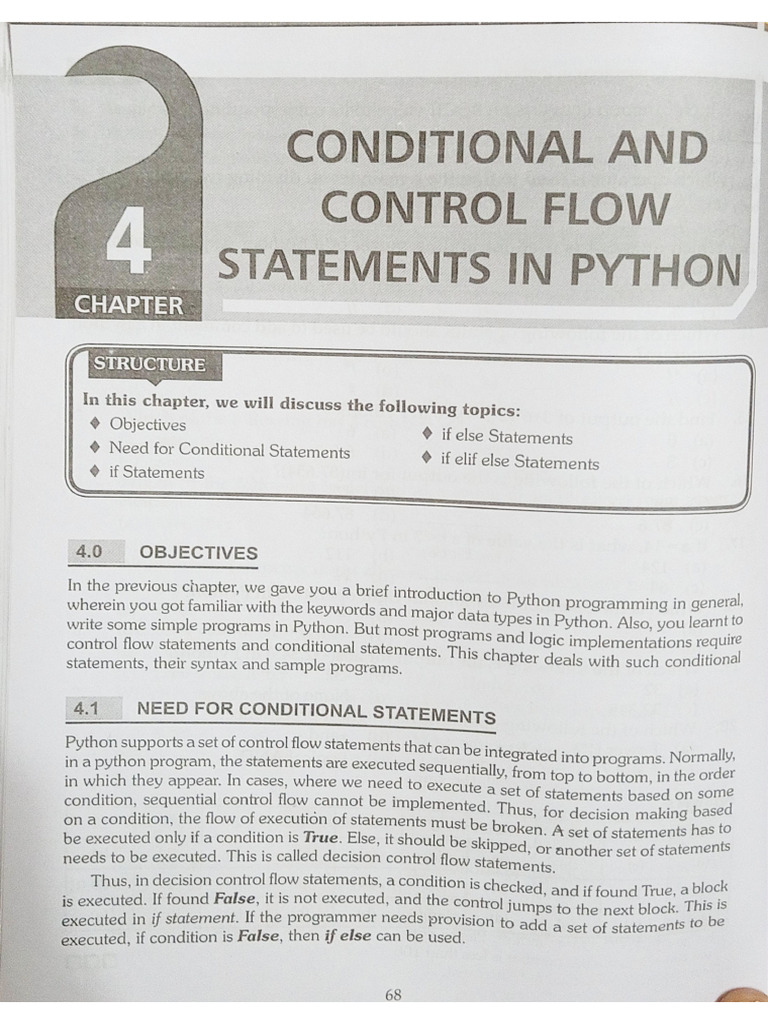 Conditional and Control Flow Statements in Python | PDF