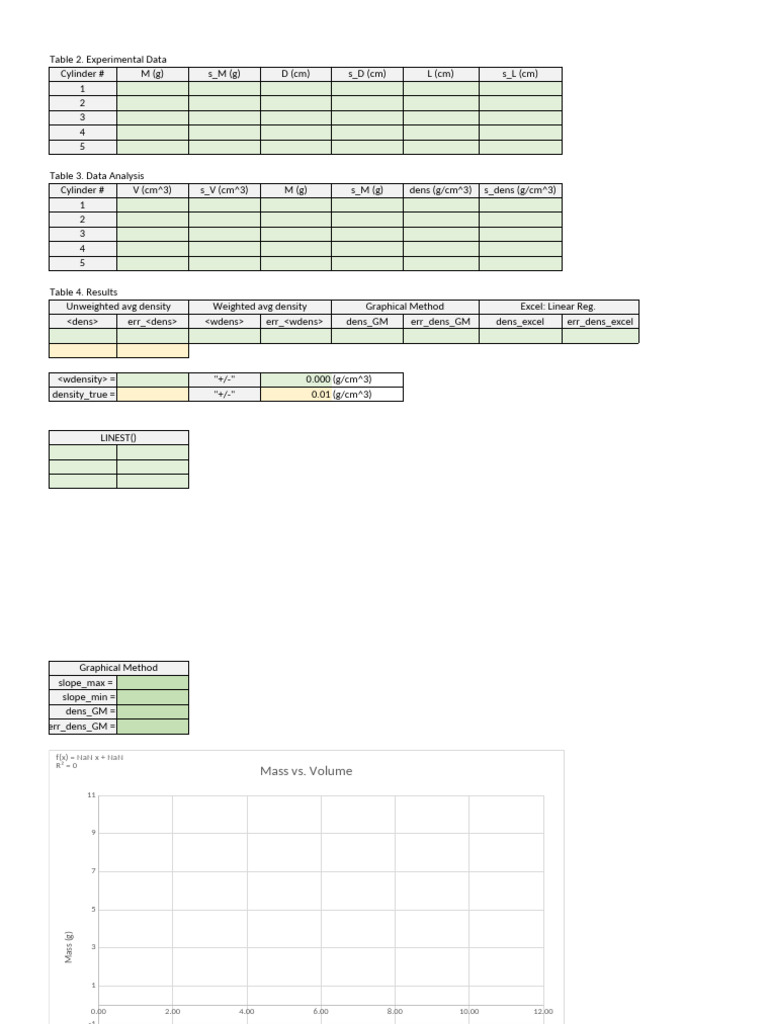 P141L01 ExpData Template Excel | PDF