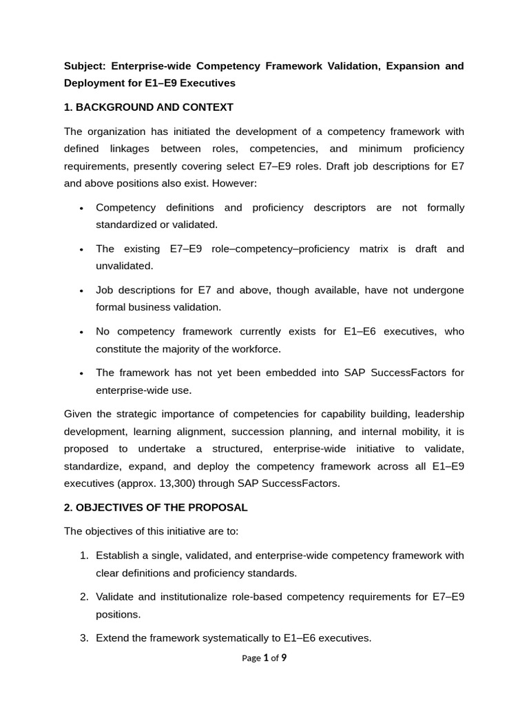 Proposal CBHR Sapsf | PDF | Leadership | Change Management