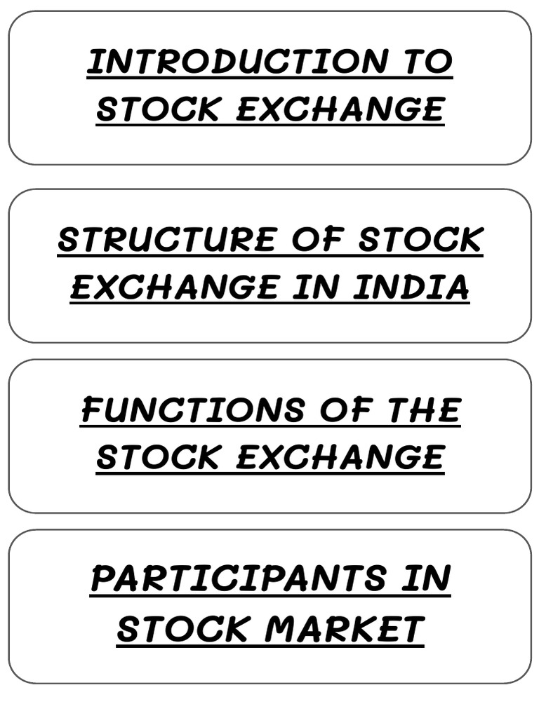 Stock Exchange | PDF