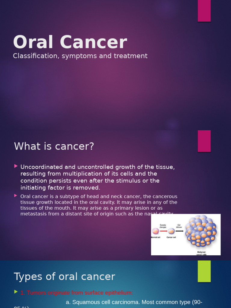 Oral Cancer TNM | PDF | Cancer | Metastasis