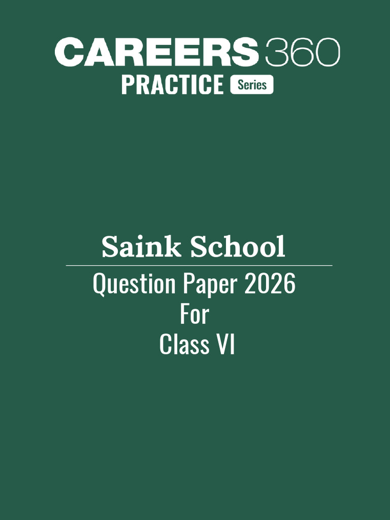 AISSEE Question Paper 2026 For Class VI - 1768872599755 | PDF