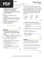 Unit 7 Test for 6th Grade Students | PDF | Foods | Cuisine