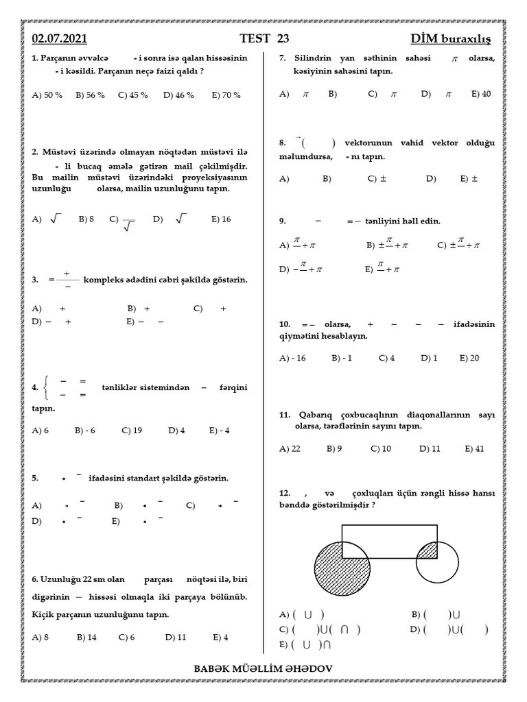 Test 23 | PDF