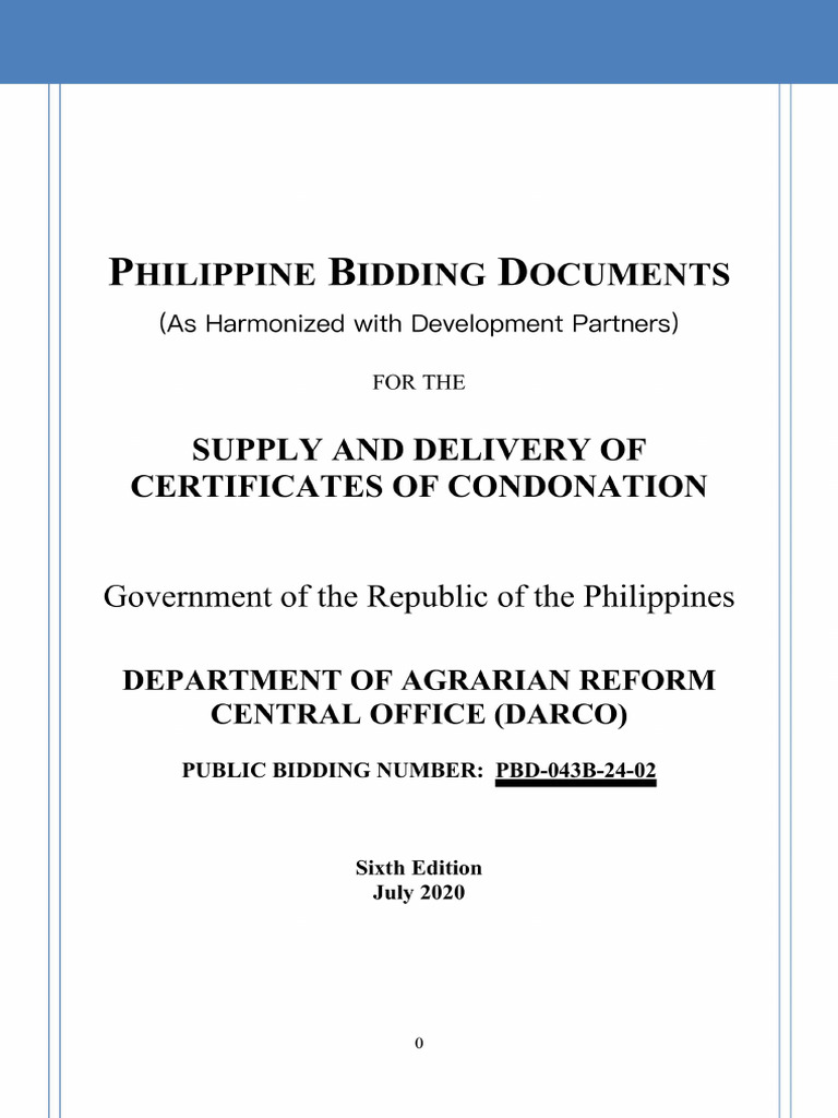 Philippine Bidding Documents | PDF | Business