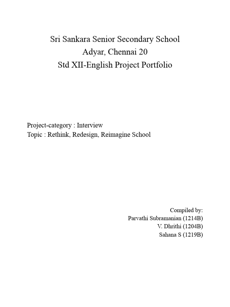 Interview Report | PDF | Creativity | Learning