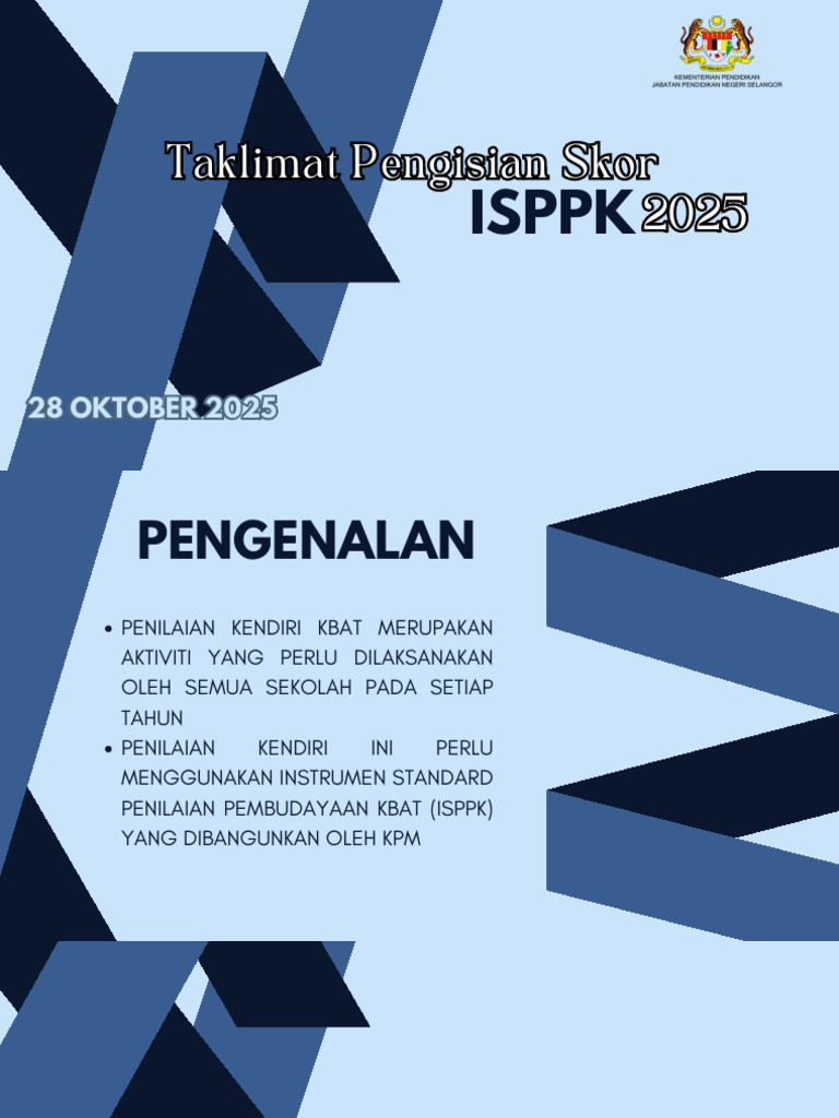 Taklimat Pengisian ISPPK 2025 | PDF