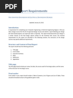 Design Report Structure and Guidelines | PDF | Specification (Technical ...