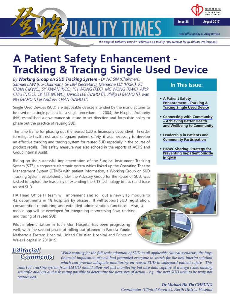 Quality Times Issue 28 TC | PDF | Hospital | Health Promotion