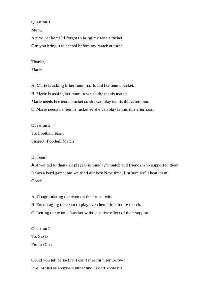Reading - Part 1 | PDF